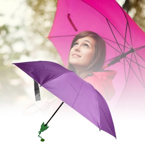 4_a473bb58-df69-446d-9f8c-266ffa139d0f.jpg Vegetable shaped Folding Umbrella, Plastic Case Creative Fashion Folding Mini Sun Shade Rain Umbrella, Unique Umbrella, Sun & UV Protection, Cute Design (1 Pc)