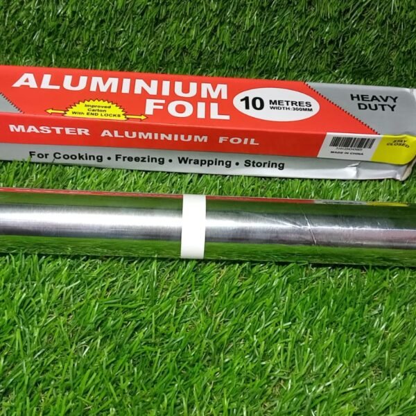 Heavy-Duty Aluminum Foil Roll – Non-Stick, Thick Sheet Baking & (10m x 300mm)
