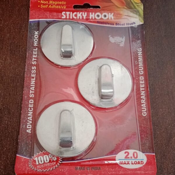 Self- Adhesive Hooks, for Hanging Robe Coat Towel Kitchen Bathroom and.