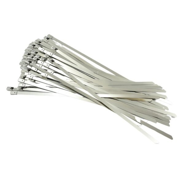 4_b3059f07-d3db-4ab8-a2d0-ad6d28e08d55.jpg Stainless Steel Cable TIE Used for Solar, Industrial and Home Improvement Multipurpose HIGH Strength, Self-Locking Zip Ties, Multi-purpose Tie, Portable Rustproof 100Pcs Wide Application Zip Tie Set for Building (100 pcs Set / 4.6x200MM)