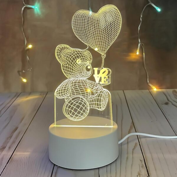 4_b4b604e3-1c64-41b2-abb2-175ba74f225d.jpg 3D Illusion LED Night Lamp with Teddy Bear Holding Heart Design