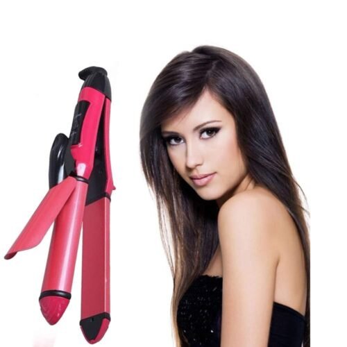 4_bb16746a-bfad-43b2-93c6-e795a83b3a53.jpg 2-in-1 Hair Straightener & Curler – Heating Iron for Styling Hair & Accessories