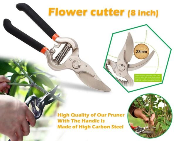 Garden Shears Pruners Scissor, flower cutter (8 inch)