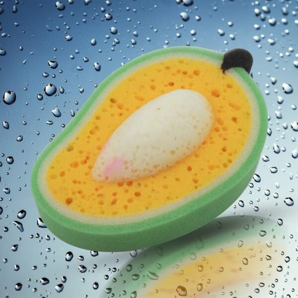 4_ccc8bc6f-2fed-454b-8d2d-e9797ef297f1.jpg Multipurpose Mango Dish Sponge: Cleans Kitchen & Bath (Soft & Durable, 1 Pc)