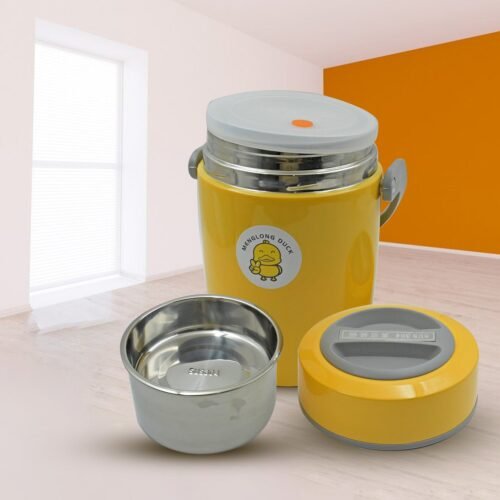 HEAVY LEAK-PROOF STAINLESS STEEL LUNCH BOX/ TIFFIN BOX, 2 COMPARTMENT