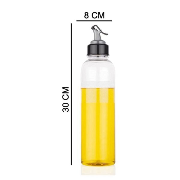 4_e794122a-fd9b-4b04-84f0-c801b4bb73fd.jpg 1ltr Plastic Oil Dispenser With Lid - Clear, Drip Free Spout, Controlled Use.
