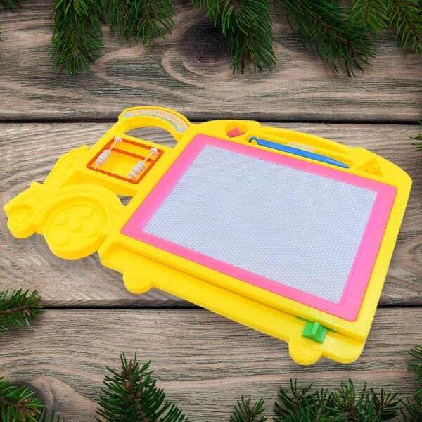 4_ee69eca0-a554-427c-9542-66f447c5e237.jpg Bus Shape Drawing & Writing Slate Board for Kids (1 pc / 32 × 21 Cm)