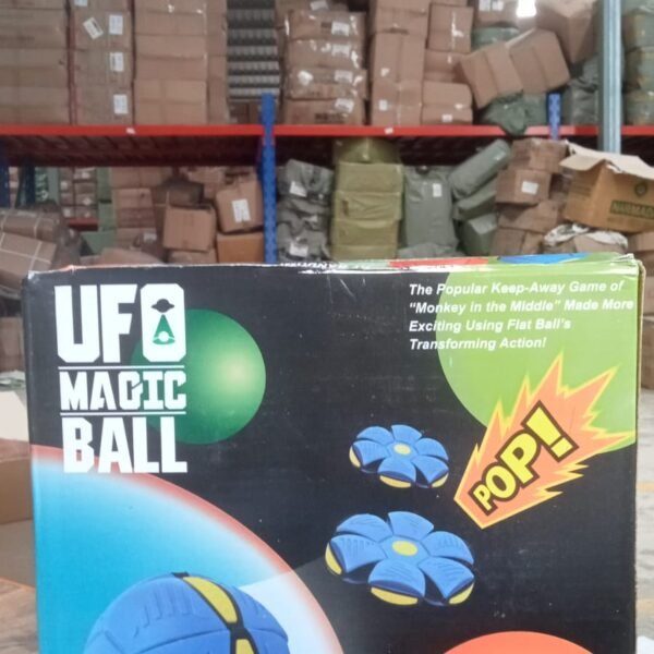 Football Flat Throw Disc - with 3 LED Light Flying Toys