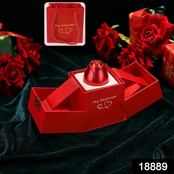 Christmas Gifts for Women Rose Ring Box Jewellery Box
