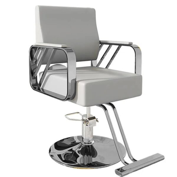 SALON CHAIR HYDRAULIC CHAIR FOR BUSINESS (SILVER 1 UNIT )