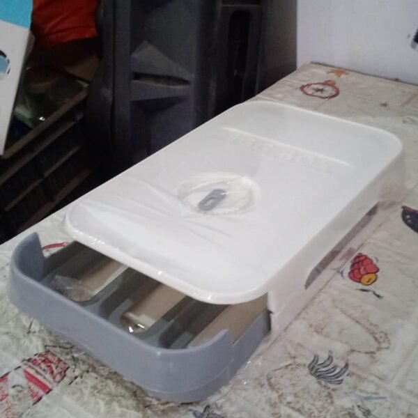 4bff453b-154f-4503-815c-f074c1223122.jpg Plastic Egg Storage Box Drawer Style Fridge Organizer Tray (1 Pc)