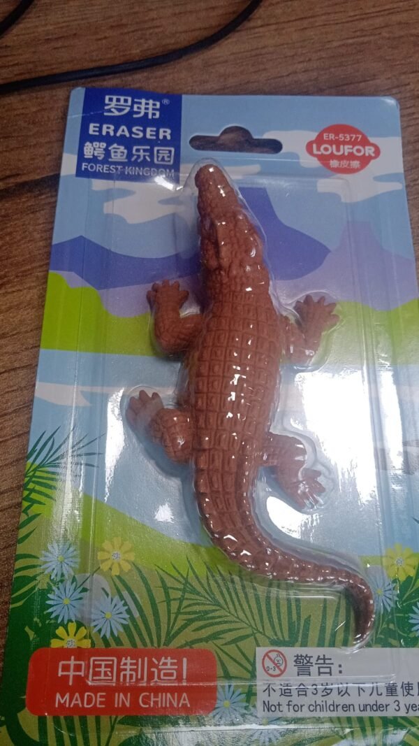 CROCODILE SHAPED ERASERS ANIMAL ERASERS FOR KIDS