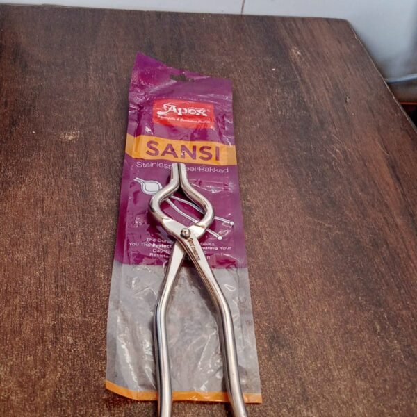 Apex Full Round Sansi – Heavy-Duty Stainless Steel Pakkad | Strong Grip (1 Pc)