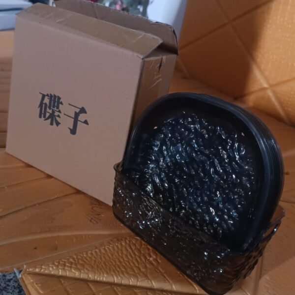 Plastic Household Plates Dinner Plates Dish Tray Skewer Bone Plate Set (10 Pcs Set)