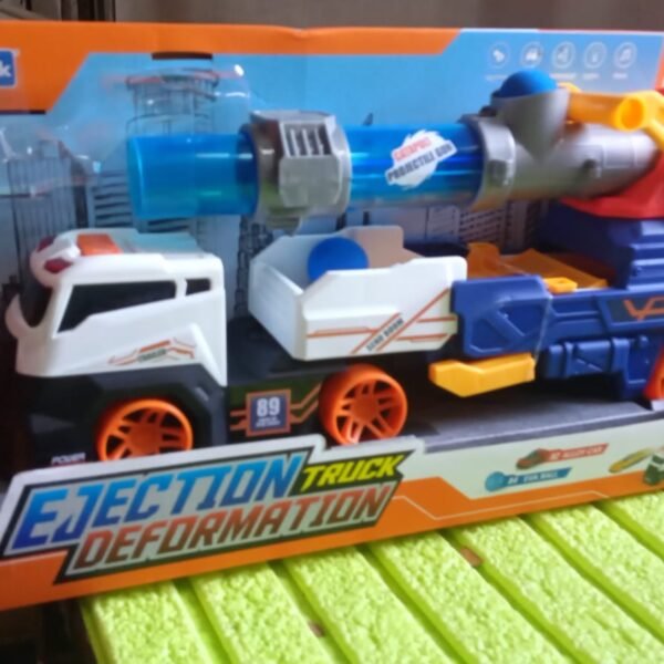 Large Truck Toys Include 2 Racing Cars+4 Ball, Light & Sounds (Battery Not Included)