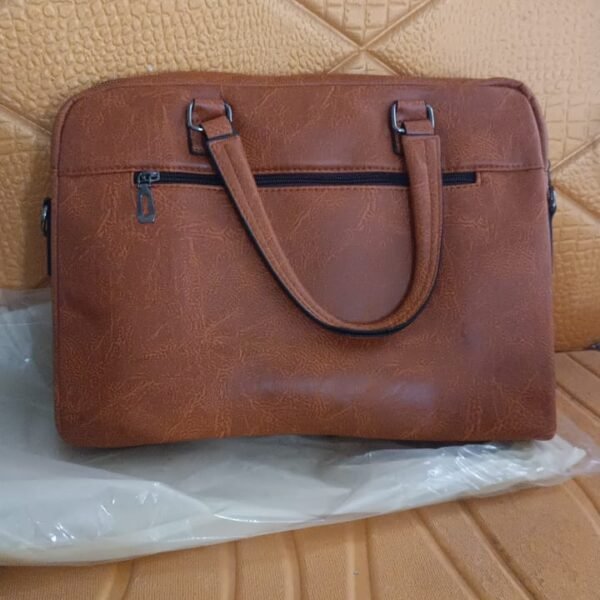 4d45714b-266d-48ce-984b-a76b95976c9e.jpg Premium Faux Leather Multipurpose Messenger Briefcase with Shoulder Strap (1 Pc)