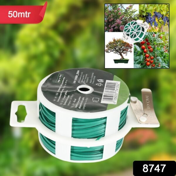 4d5bea5f-5f46-450b-ade4-d8cc7acbc04d.jpg Garden Wire, Sturdy Plant Ties for Support, Garden Ties with Cutter (50 Mtr)