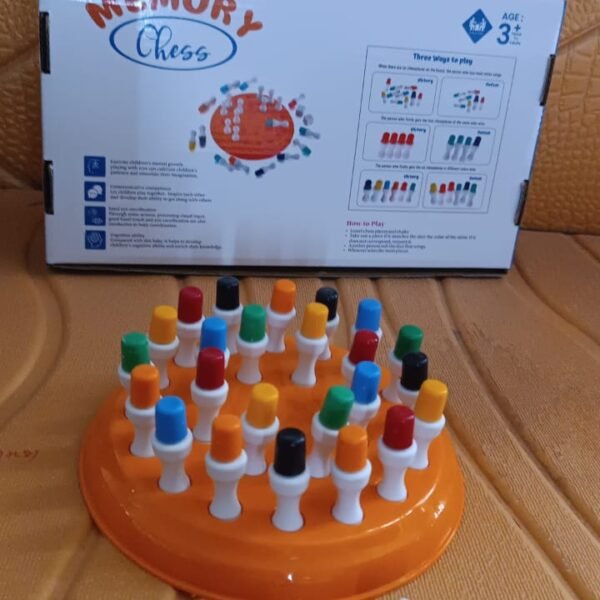 Plastic Brain Teaser Memory Chess Game (1 Set)