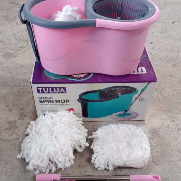 Quick Spin Mop Plastic spin, Bucket Floor Cleaning, Easy Wheels & Big Bucket, Floor Cleaning Mop with Bucket