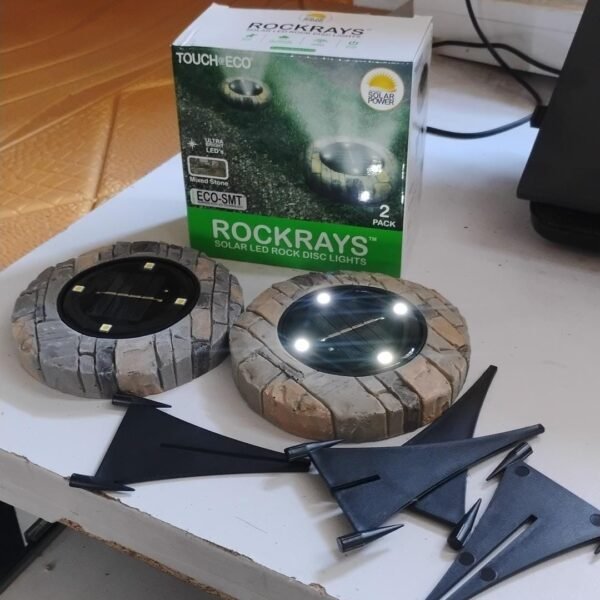 4e0e61cd-c296-42db-9120-32d1ab56dd6b.jpg Disk Lights Slate – Heavy Duty Outdoor Solar Pathway Lights – 4 LED (2 Pc)