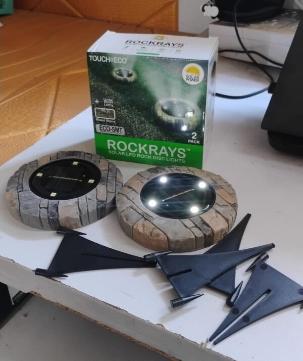 4e0e61cd-c296-42db-9120-32d1ab56dd6b.jpg Disk Lights Slate – Heavy Duty Outdoor Solar Pathway Lights – 4 LED (2 Pc)