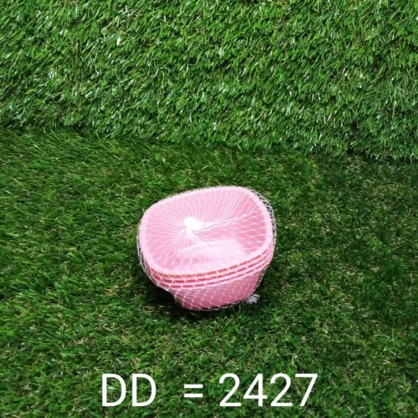 Square Plastic Bowl For Serving Food (Pack of 4)