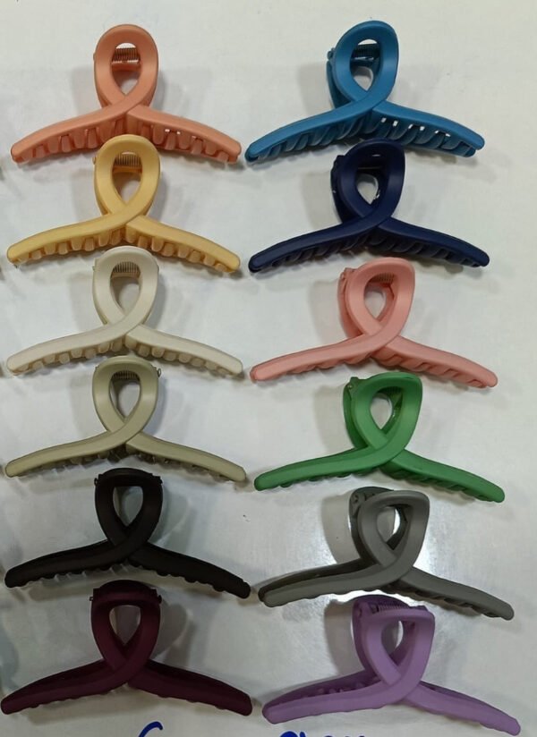 Plastic Hair Claw Clips Strong Clips (1 Pc / Mix Design & Color), Hair accessories (1 Pc / Mix Design & Color)