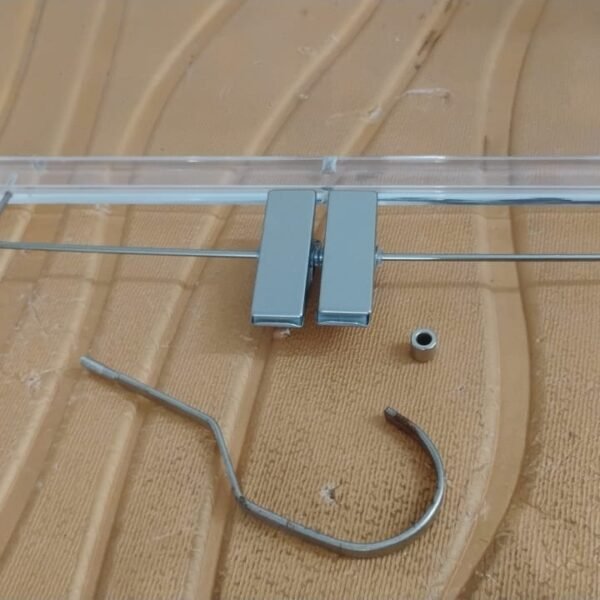 Heavy-Duty Transparent Acrylic Hanger With Adjustable Clips