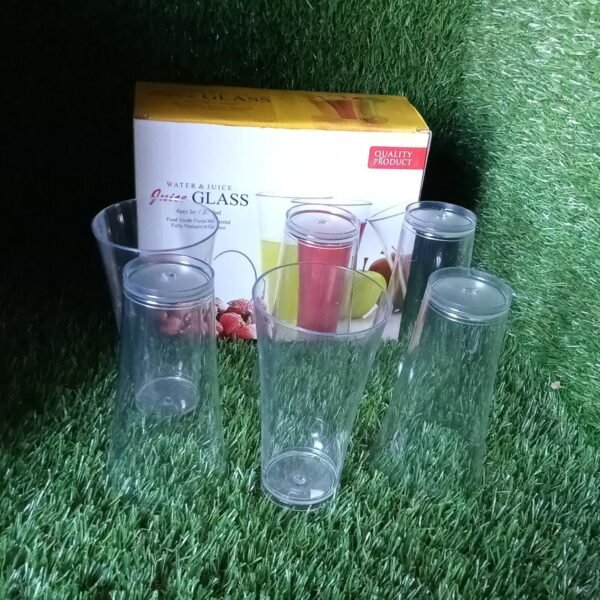 4f1a4b01-6b65-452d-84e0-30d40ca74fc0.jpg Stylish look Plastic Juicy Glass, Transparent Glasses Set 300ml (6pcs)