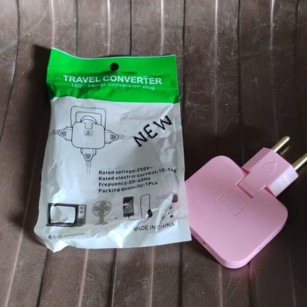 Wireless 3 in 1 Foldable Wall Plug Adapter / Socket / Converter (1 Pc)