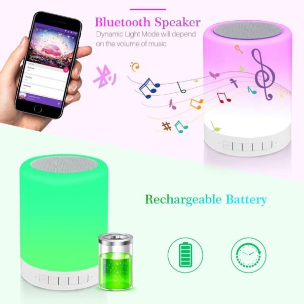 4image_0439bedd-0a50-41f3-b293-4ae75ad8ea2a.jpg Wireless Night Light LED Touch Lamp Speaker Bluetooth speaker