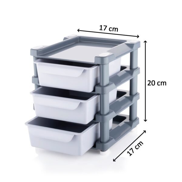 Mini 3 Layer Drawer Used for storing makeup equipment’s and kits used by women’s