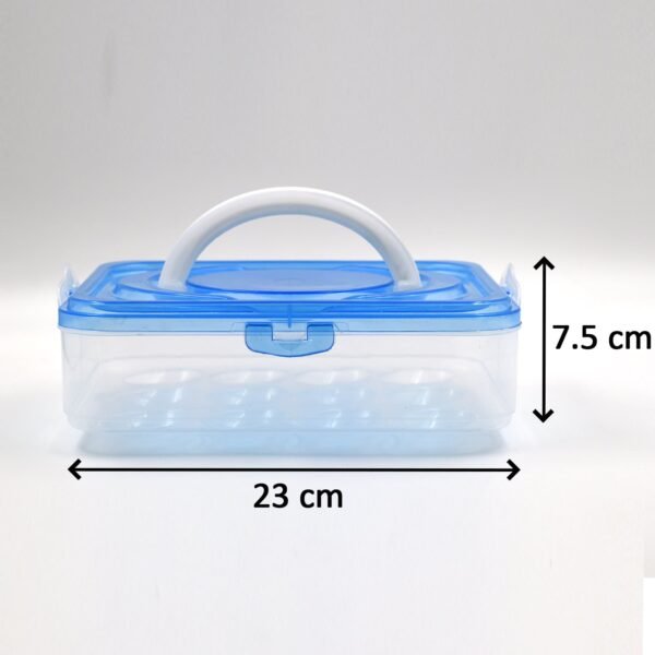 Plastic Kitchen Refrigerator Egg Storage 12 Grid 1 Layer Egg Container