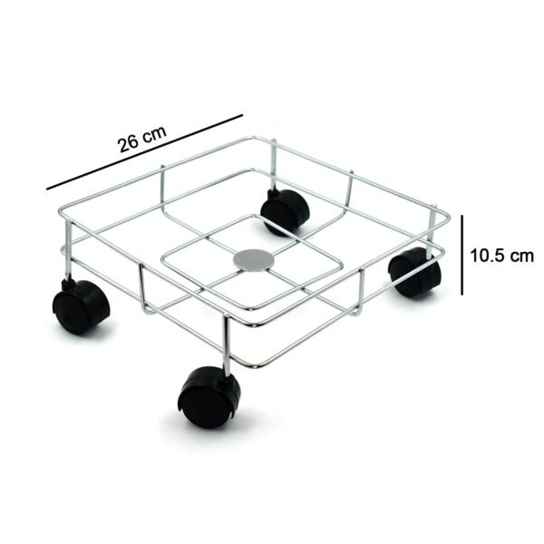 Ss Square Oil Stand For Carrying Oil Bottles And Jars Easily Without Any Problem