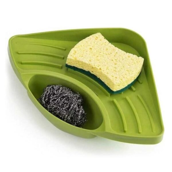 5-image.jpg Sink Strainer Basket Corner Kitchen Triangular Multi functional Drain Shelf