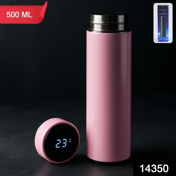 Pink Vacuum Insulated Water Bottle (1 Pc / 500ML)