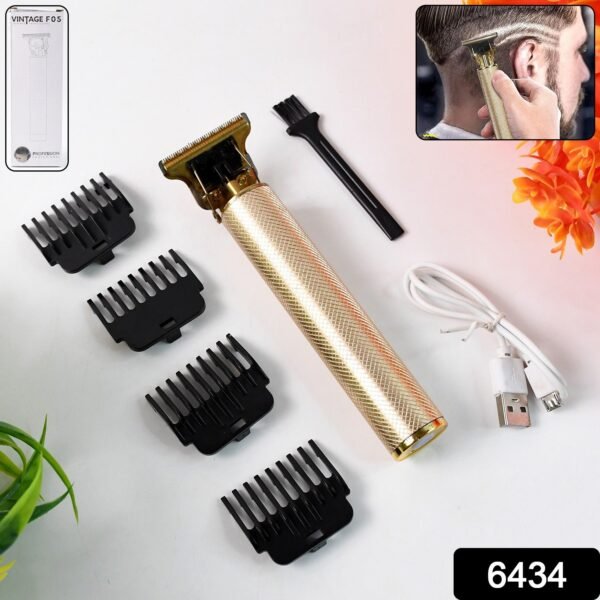 Men’s Hair Trimmer & Beard Clipper with 4 Adjustable Blades & Cleaning Brush