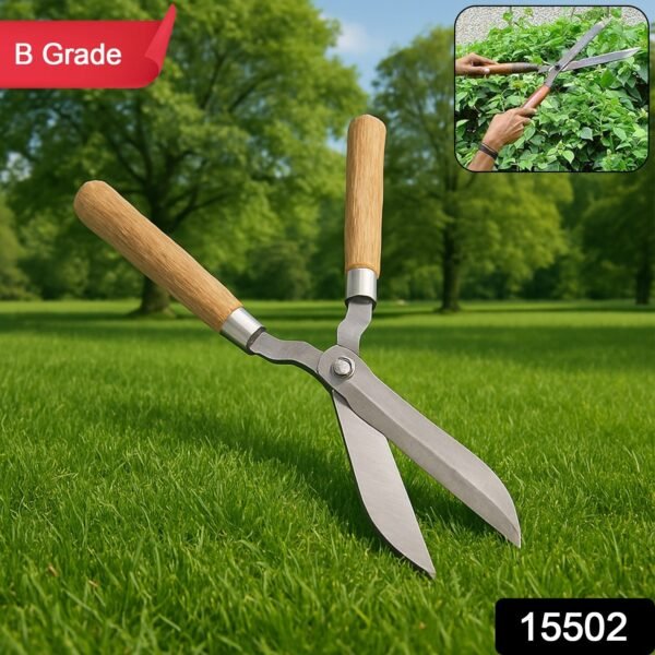509.jpg Heavy-Duty B Grade Hedge Shear with Wooden Handle