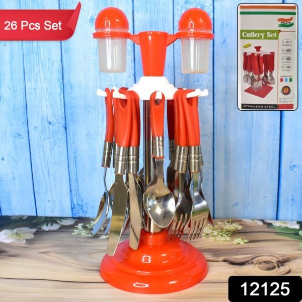 51.jpg Luxury Cutlery Set for Dining Table Stainless Steel 26-Piece Set With Stand (1 Set