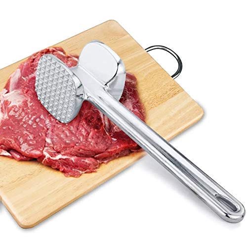 512VYuaS_0L_684e8edf-4729-463c-ac8b-9c980c95c2e2.jpg Double Sided Beef Steak Mallet (Aluminum): Meat Tenderizer Hammer
