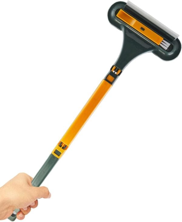 Window Screen Cleaner Brush,   Small Window Brush with Handle Portable