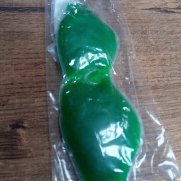 Cold Eye Mask with Stick-on Straps (Green)