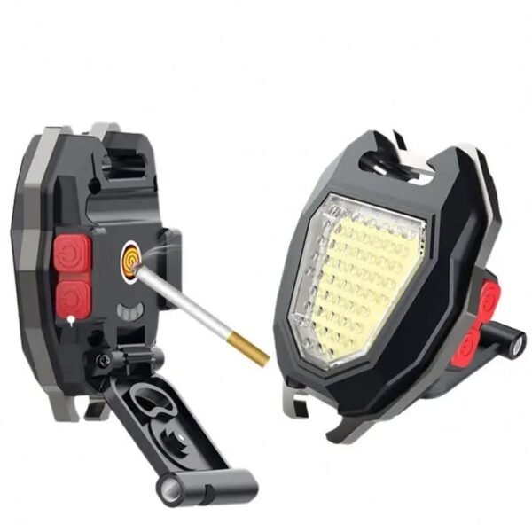 5199EpNzFnL_f2c9aca1-b74e-4273-93dd-262ee970e7ee.jpg Triangular Camping Flashlight with Lighter – 6 Modes, 3 Colors, Waterproof