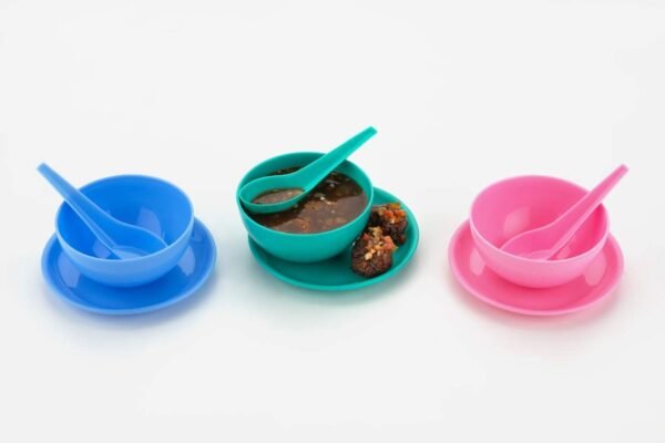 Multipurpose Snack Set 3 pcs - Spoon, Bowl and Dish