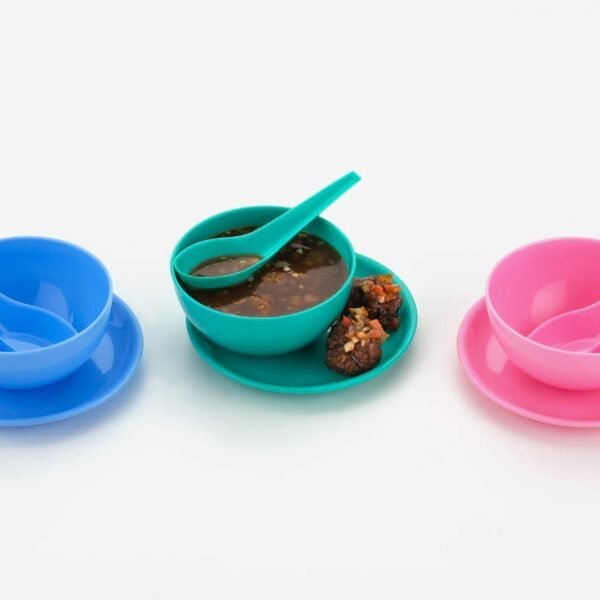 Multipurpose Snack Set 3 pcs - Spoon, Bowl and Dish