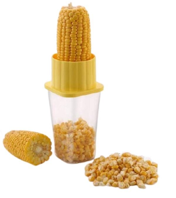 Multi Use Plastic Corn Stripper Cob Remover Bowl