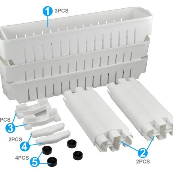 Multipurpose 3 Layer Slim Side Space Saving Storage Organizer Rack Shelf