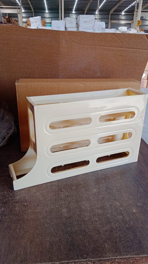 51fb95e7-fe85-4a05-be73-24dc82ad7fc2.jpg 3-Layer Rolling Egg Storage Rack Dispenser (1 Pc)