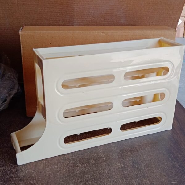 51fb95e7-fe85-4a05-be73-24dc82ad7fc2.jpg 3-Layer Rolling Egg Storage Rack Dispenser (1 Pc)