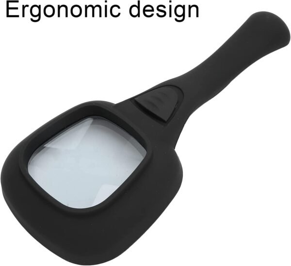 Handheld LED Magnifying Glass – 6 Lighted Magnifier for Reading & Inspection